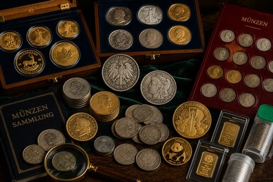 Gouden en zilveren munten en muntverzamelingen